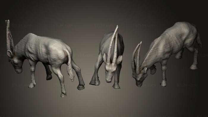 Animal figurines (Nyrsas antilop, STKJ_0592) 3D models for cnc